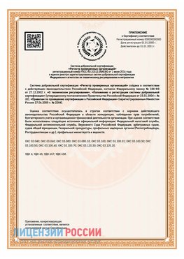 Приложение СТО 03.080.02033720.1-2020 (Образец) Котельники Сертификат СТО 03.080.02033720.1-2020